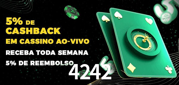 Promoções do cassino ao Vivo 4242